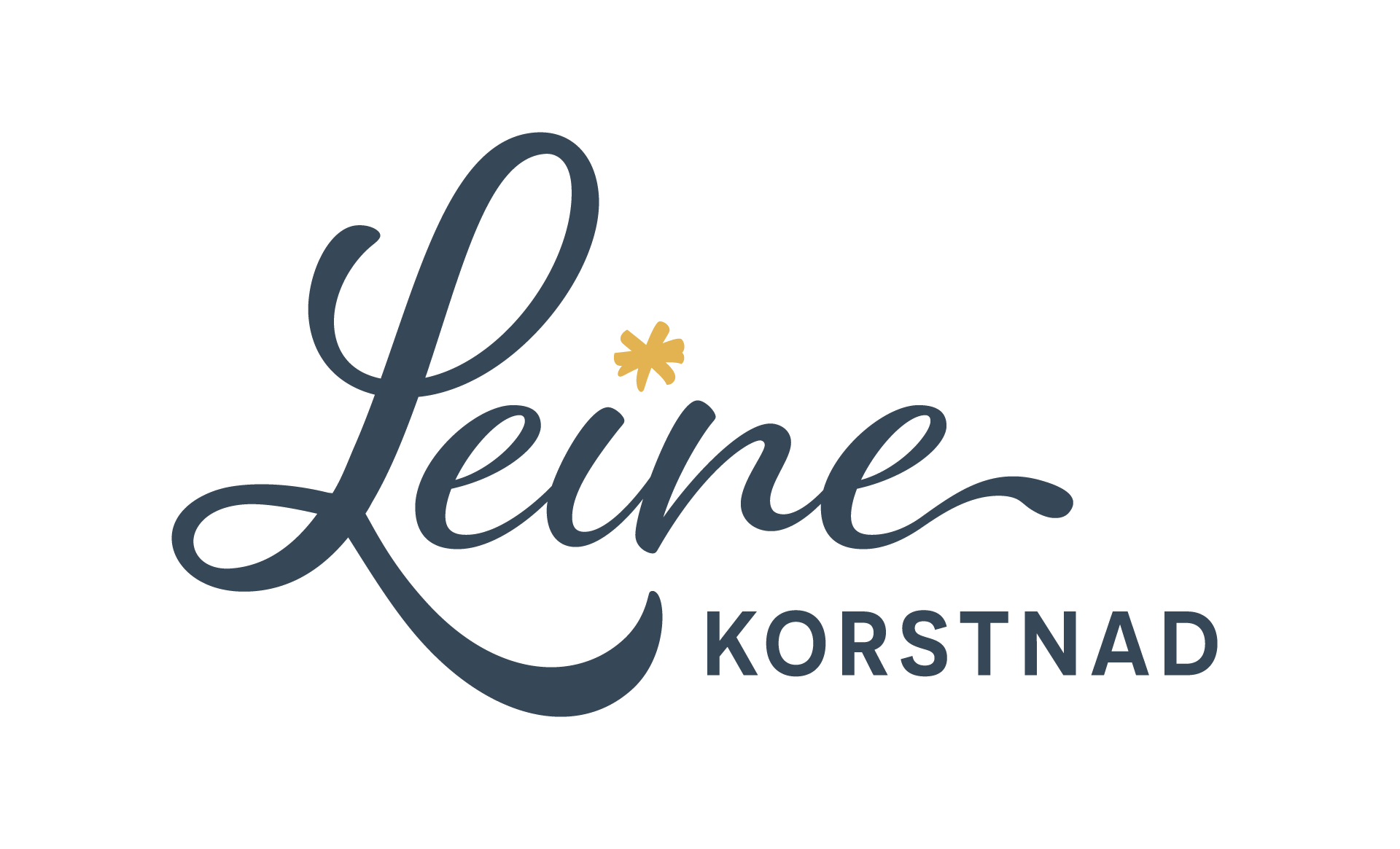 Leine_korstnad_logo_tekst_sinine